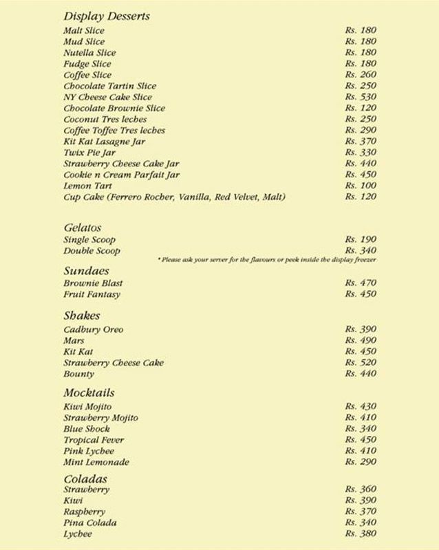Kookie menu