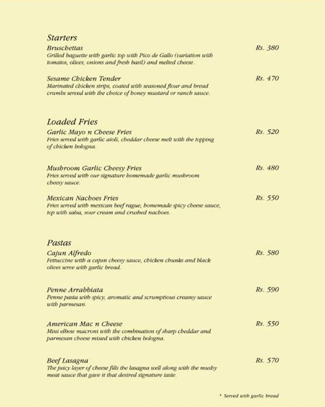 Kookie menu