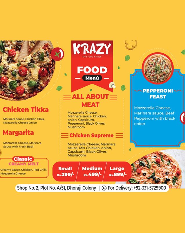 Krazy menu