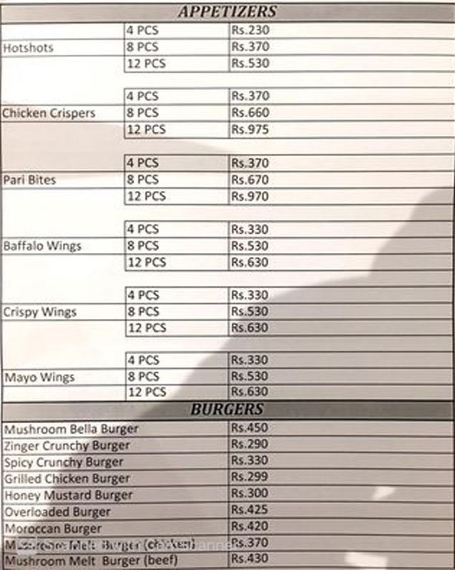 Kuisine Kastle menu