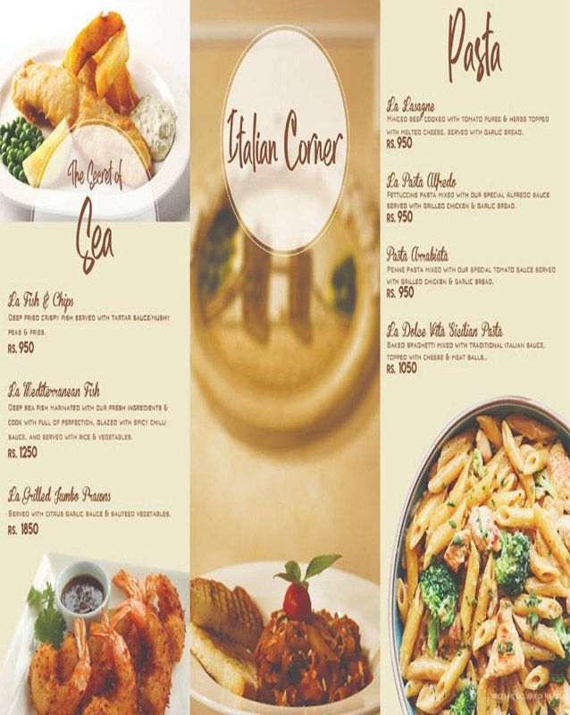 La Dolce menu