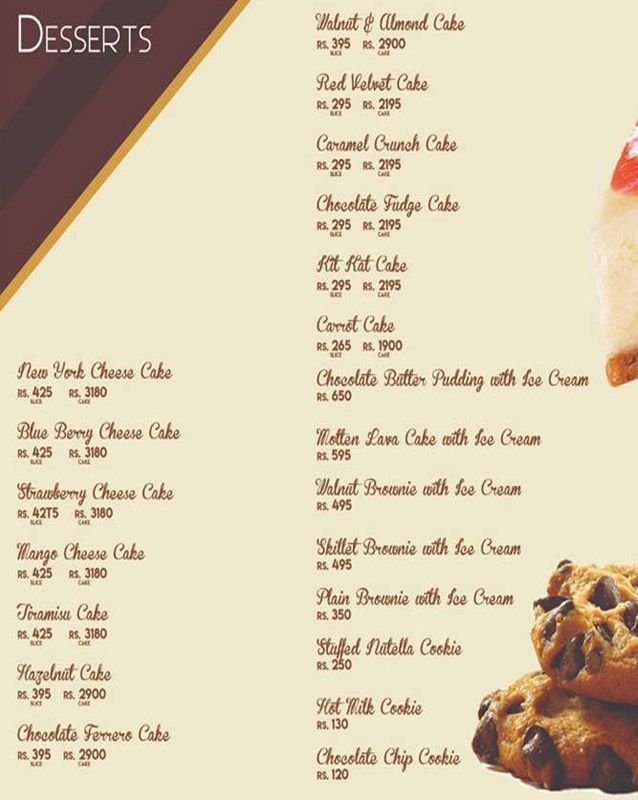 La Dolce menu