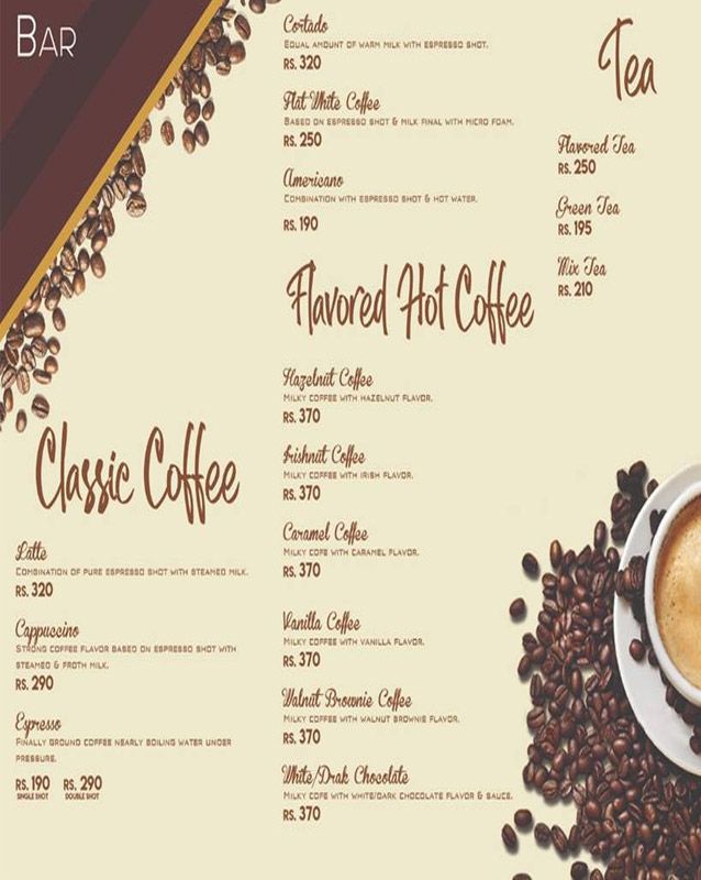 La Dolce menu