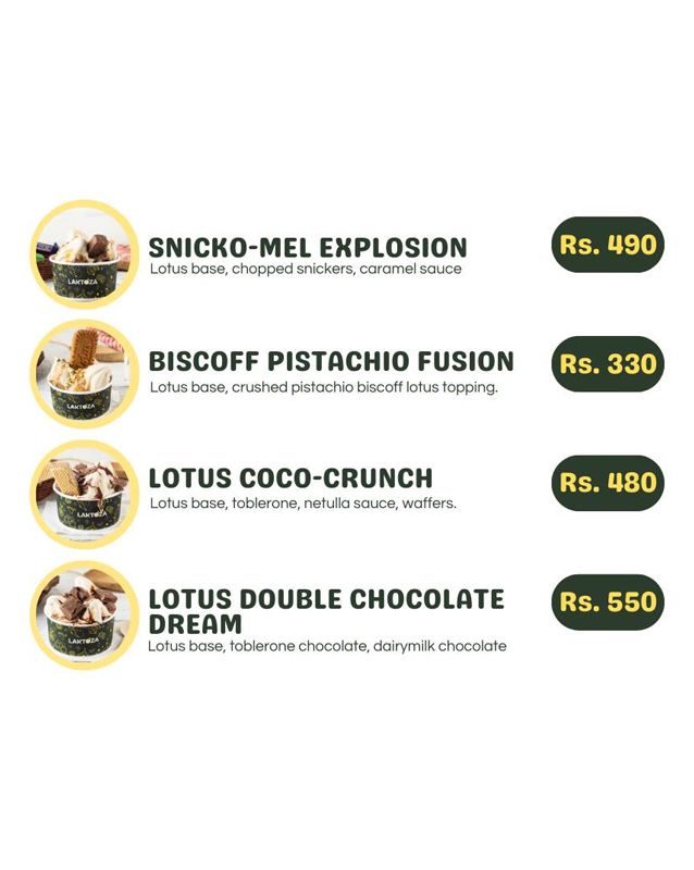 Laktoza menu