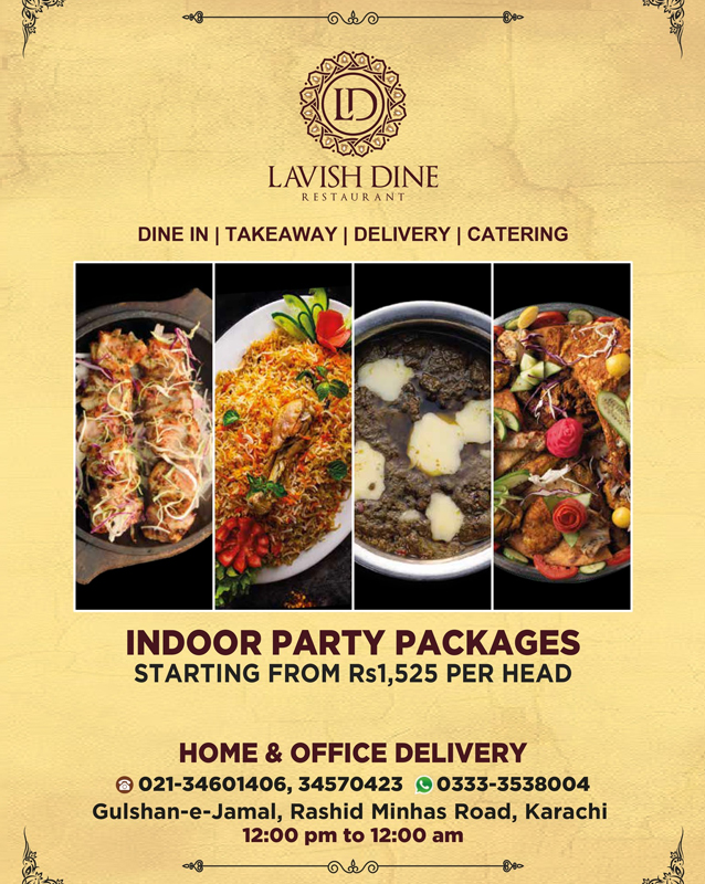 Lavish Dine Restaurant menu