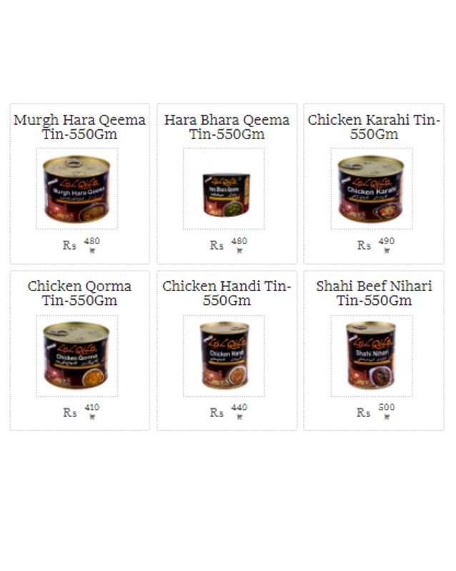 LQ FOODS menu