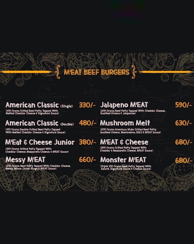 M'EAT INN menu