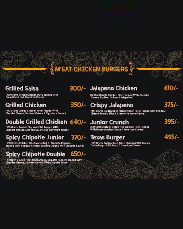 M'EAT INN menu