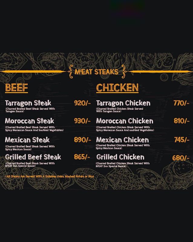 M'EAT INN menu