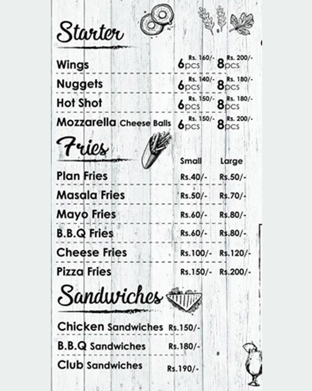 Madness Bite menu