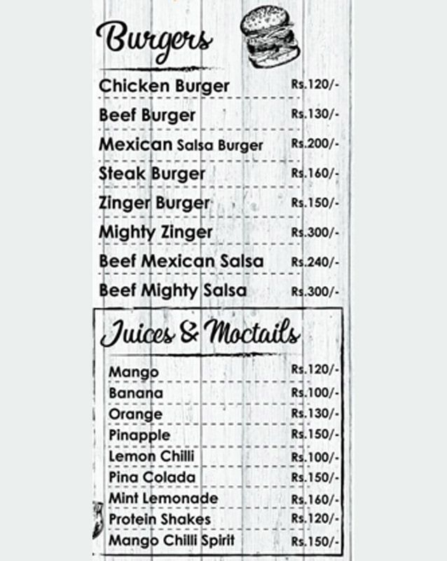 Madness Bite menu