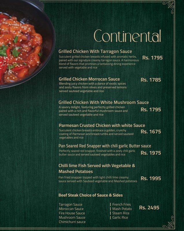 Mailma menu