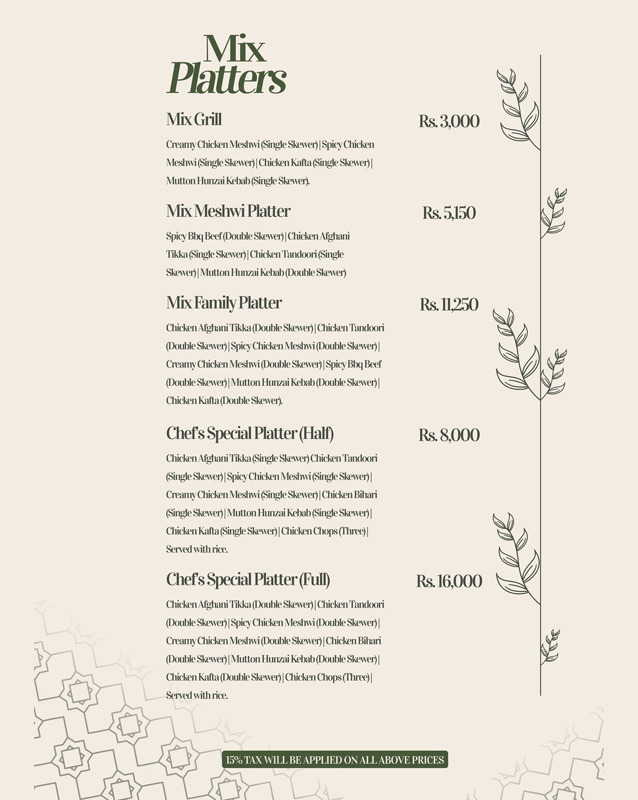 Mandi House menu