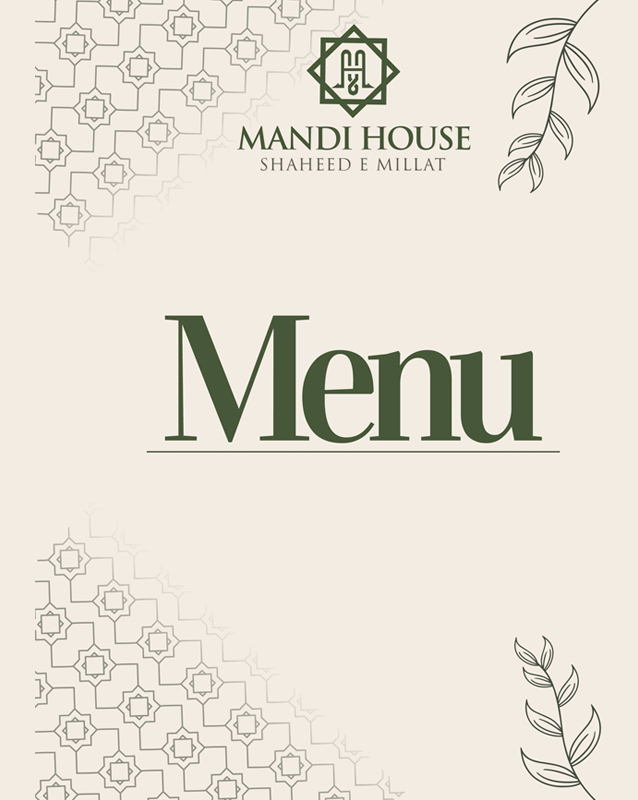 Mandi House menu