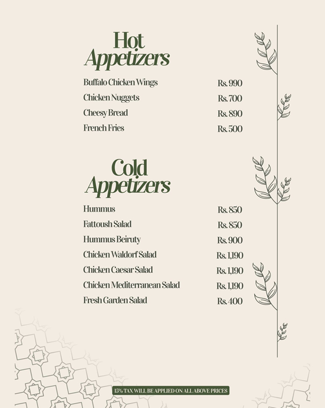 Mandi House menu