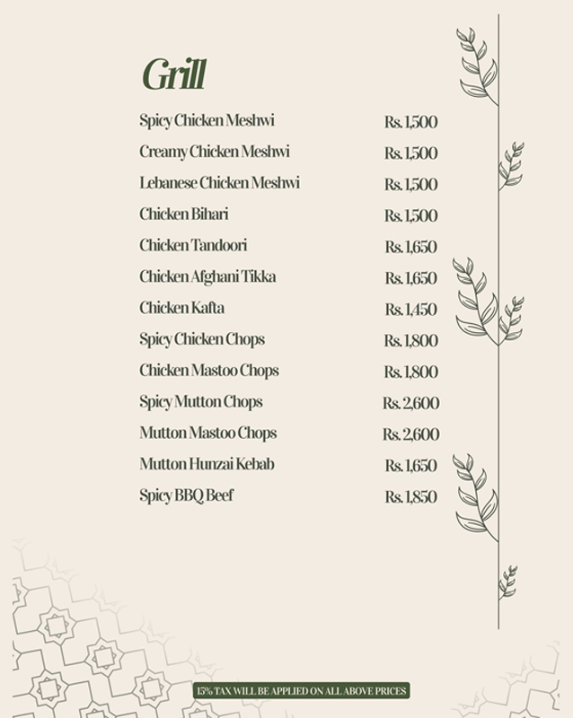Mandi House menu