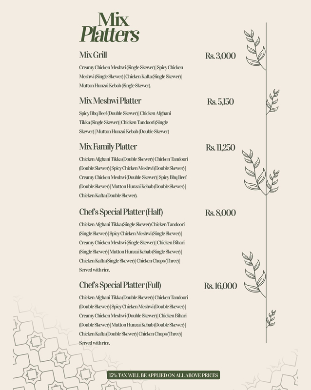 Mandi House menu