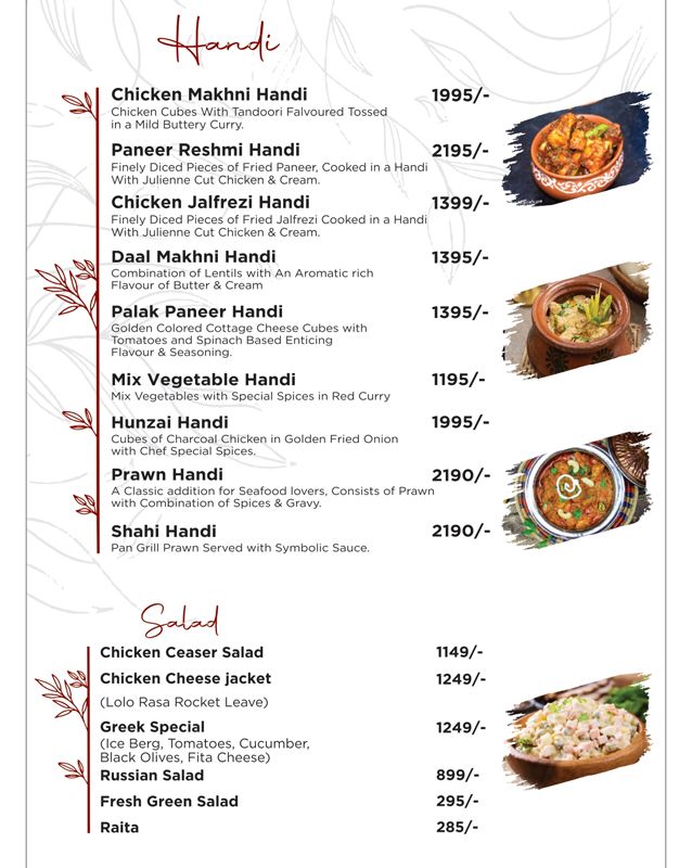 Mangroves – The Ultimate Cuisine menu
