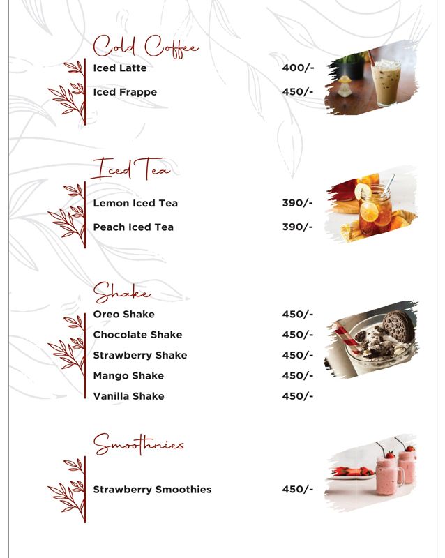 Mangroves – The Ultimate Cuisine menu