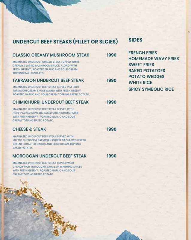 Mapolo’s menu