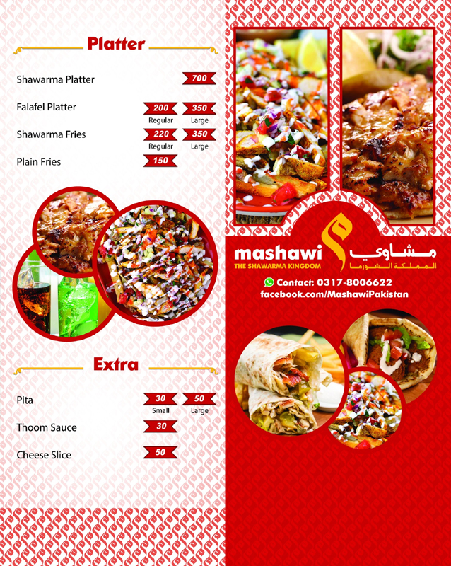 Mashawi menu