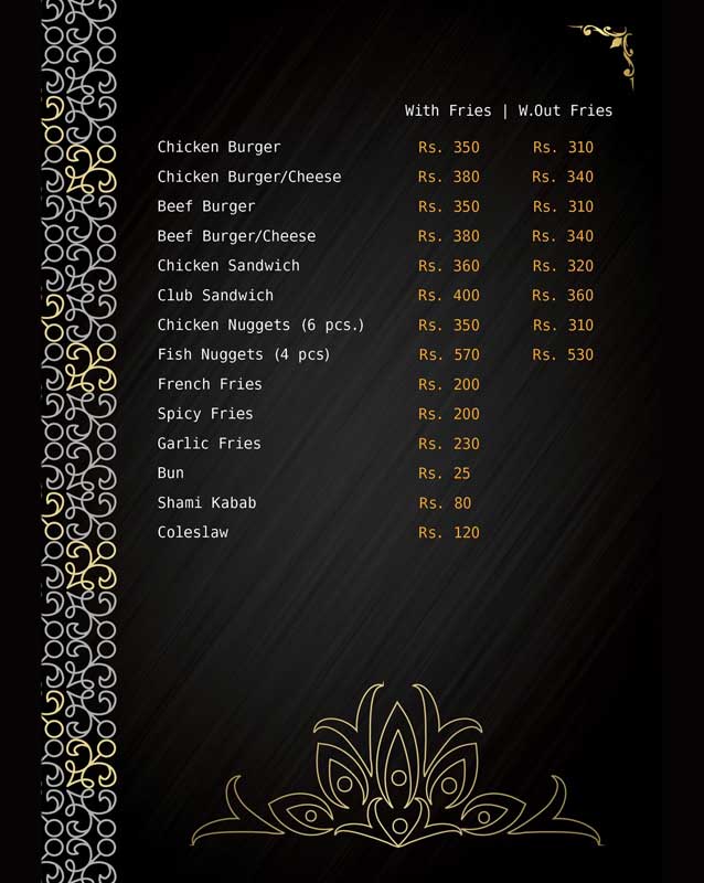 Mazaidar Haleem & Foods menu