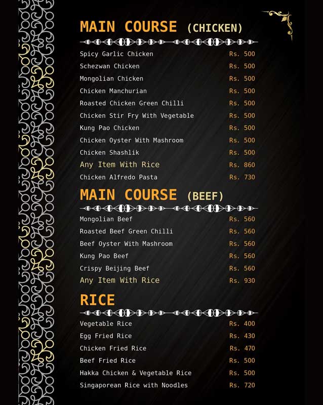 Mazaidar Haleem & Foods menu