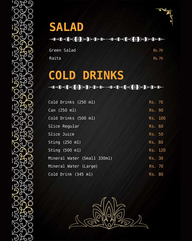 Mazaidar Haleem & Foods menu