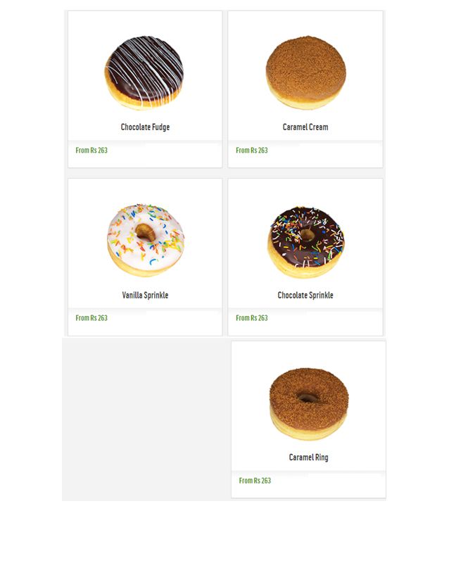 McDonald's menu