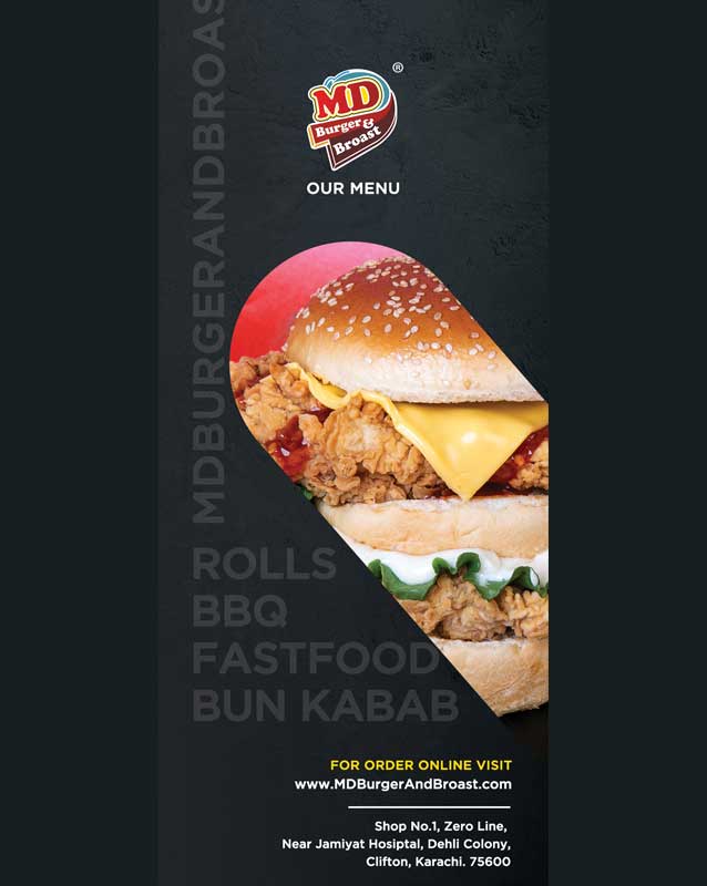MD Burger & Broast menu
