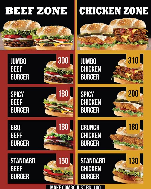 MeaChic menu