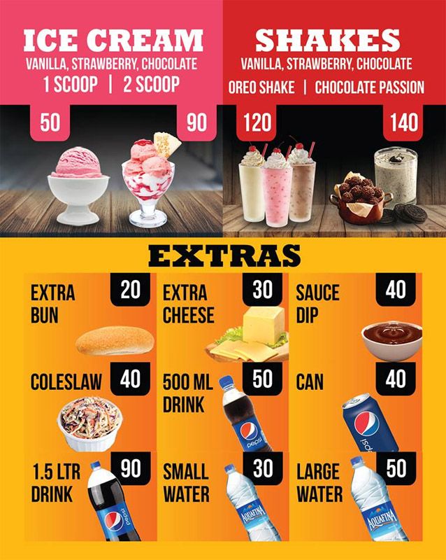 MeaChic menu