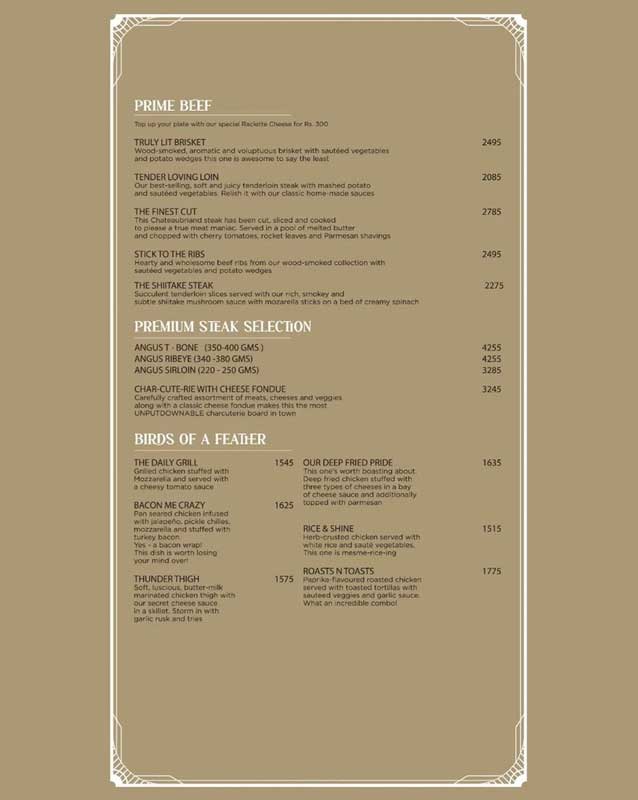 Meat The Cheese menu