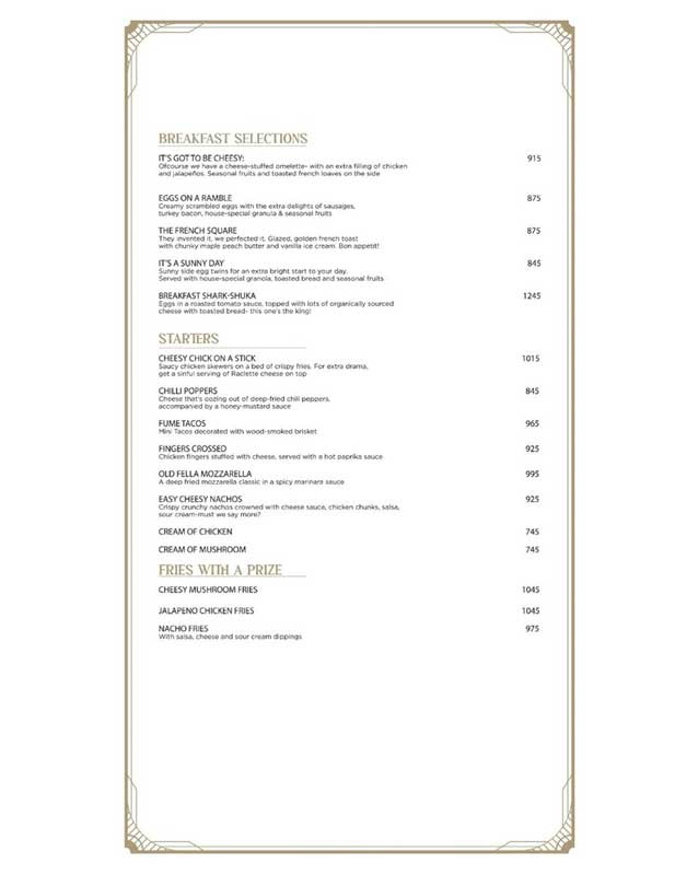 Meat The Cheese menu