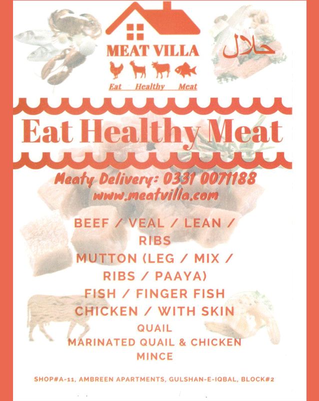 Meat Villa menu