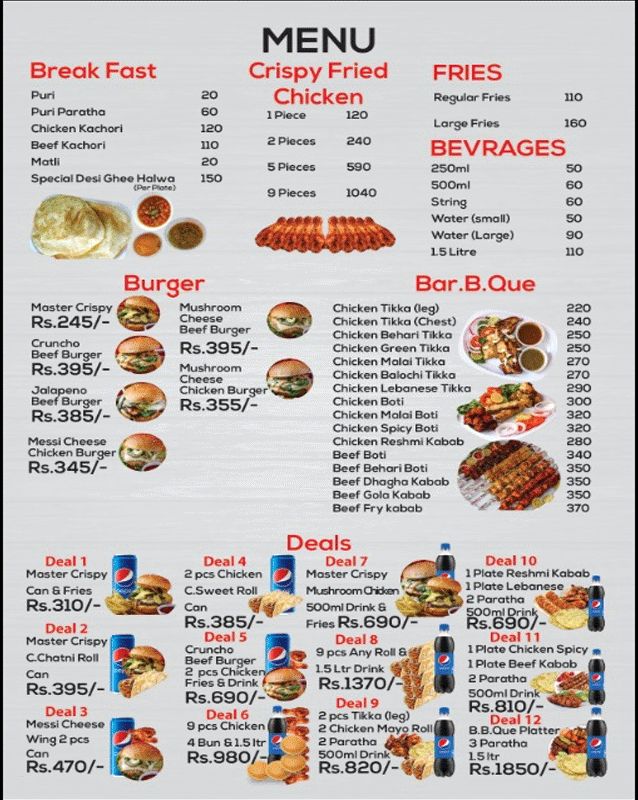 Meem Master Khawan menu