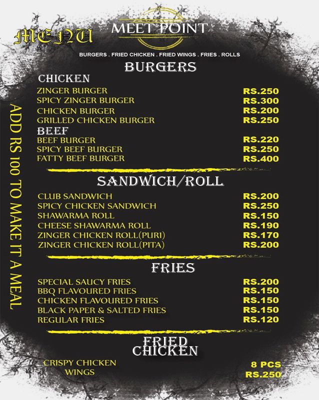 Meet Point menu