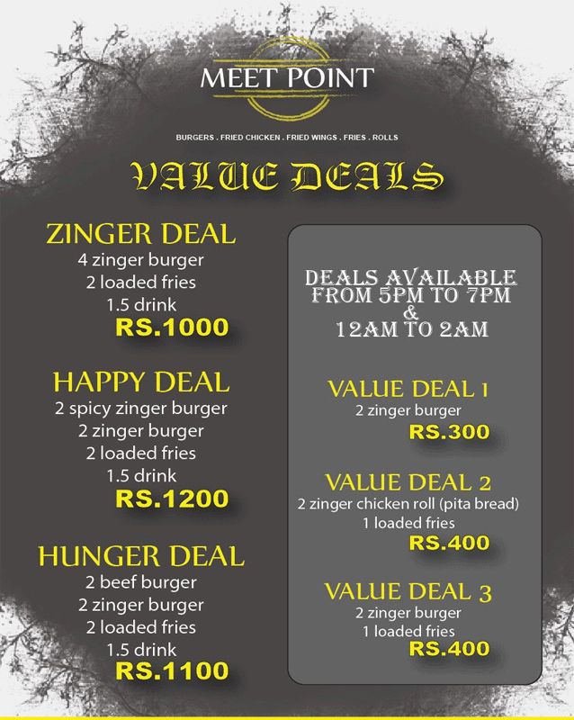 Meet Point menu
