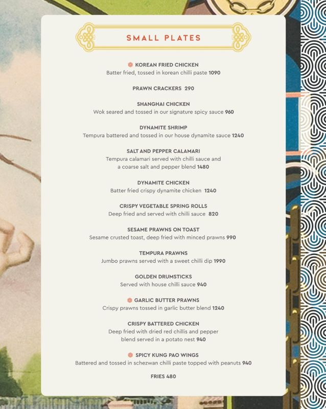Shanghai Social menu