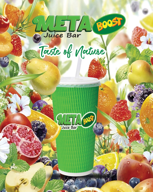 Meta Boost Juice Bar  menu