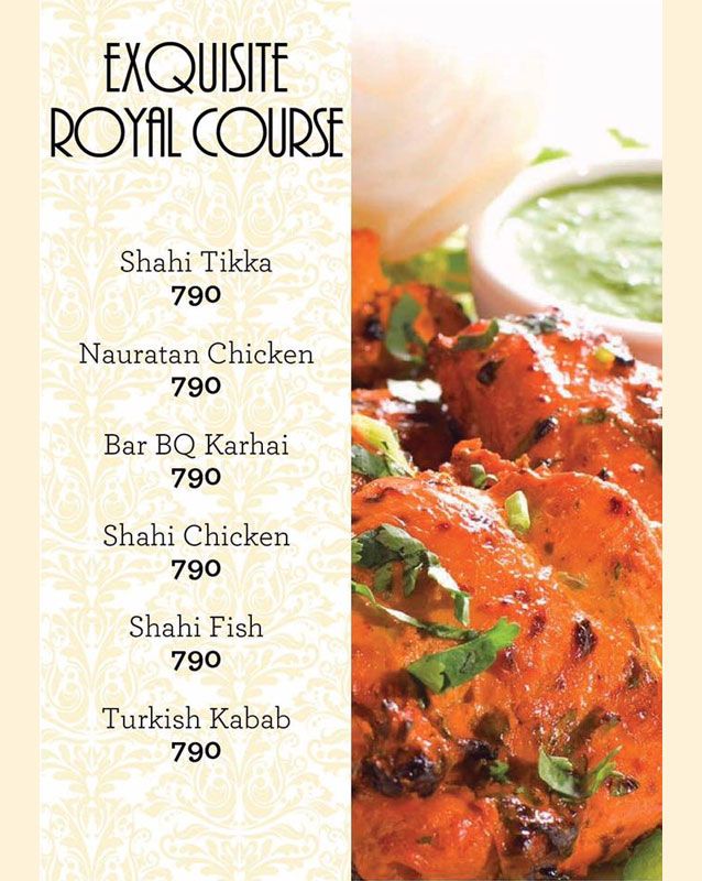 Sheikh Jee menu