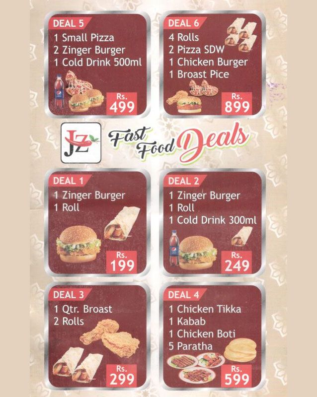 Mirchi Pizza  menu