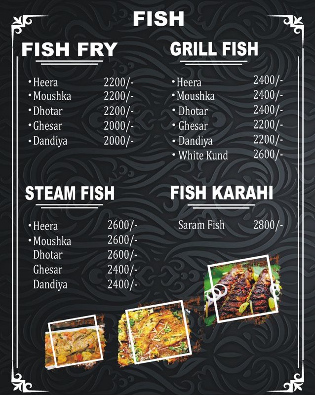 Miss Hen menu