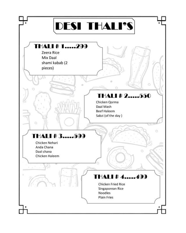 Mohsin Foods menu