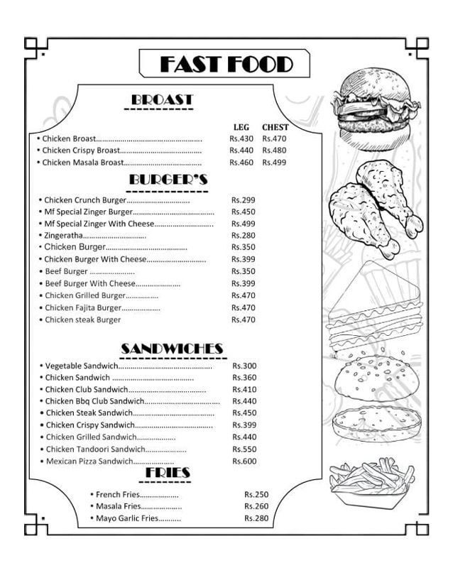 Mohsin Foods menu