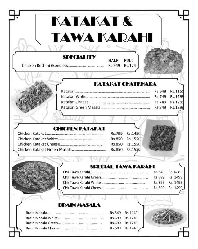 Mohsin Foods menu