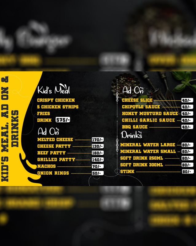 Money in the Tummy menu