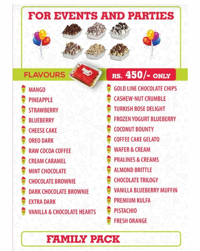 Soda By Organics menu