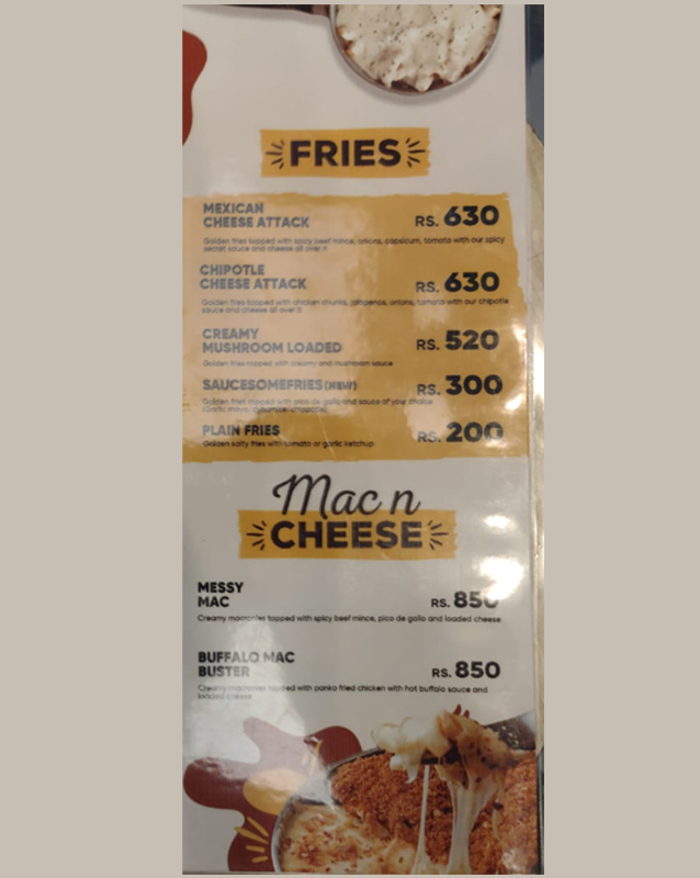 Sorriso menu