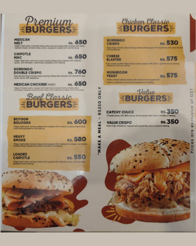 Sorriso menu
